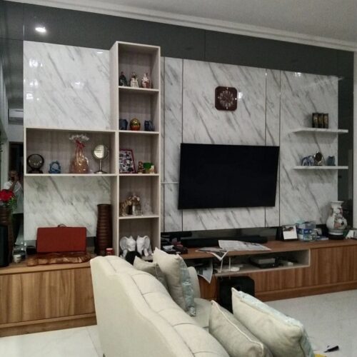 Backdrop TV Kitchen Set Depok